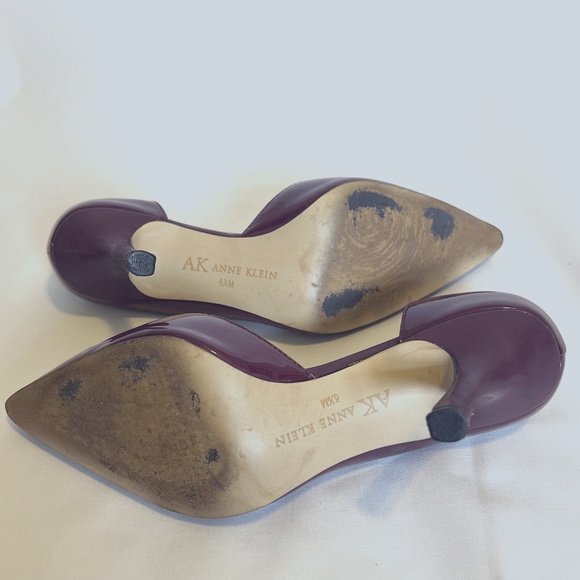 Women's Anne Klein Christa D'Orsay Plum Berry 3" Heels, Size 6.5M - Picture 10 of 10